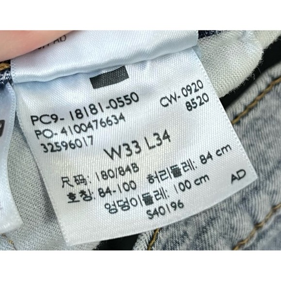 Levi's 541 Womens Jeans W33 L34 Blue Denim Athletic Taper Mid Rise - Picture 5 of 7